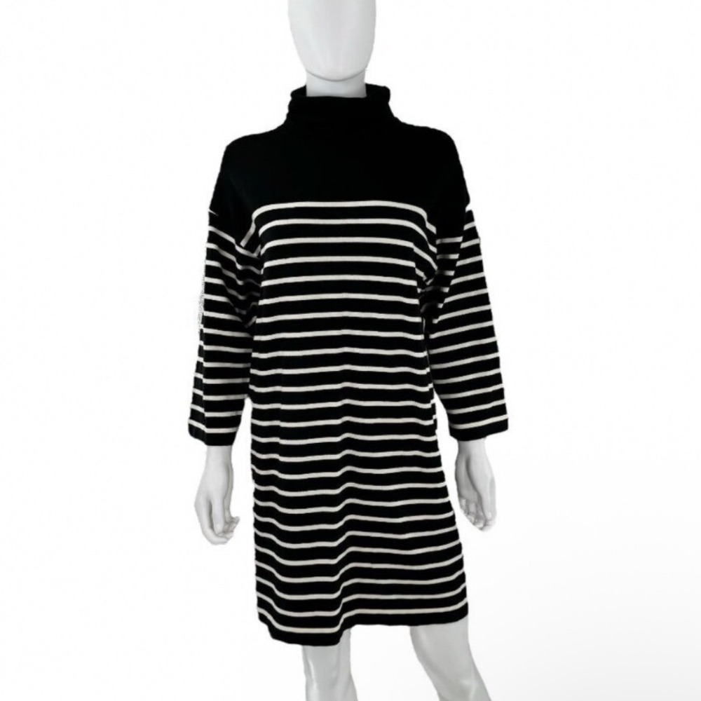 Pomander Place Tuckernuck Durand Turtleneck Striped Knit Dress size Medium
